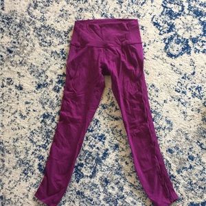 Size 6 Lululemon Mesh Paneling Yoga Pants